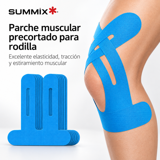 Soporte de Rodilla. Cinta Kinesiológica Precortada